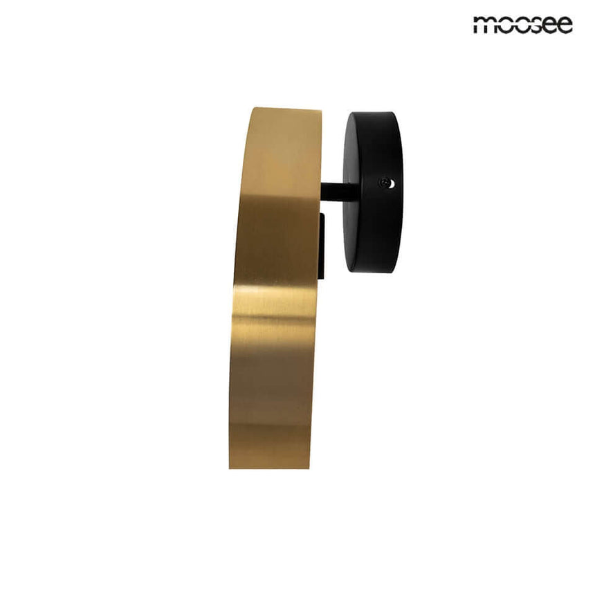 Lámpara de pared Band dorada/negra