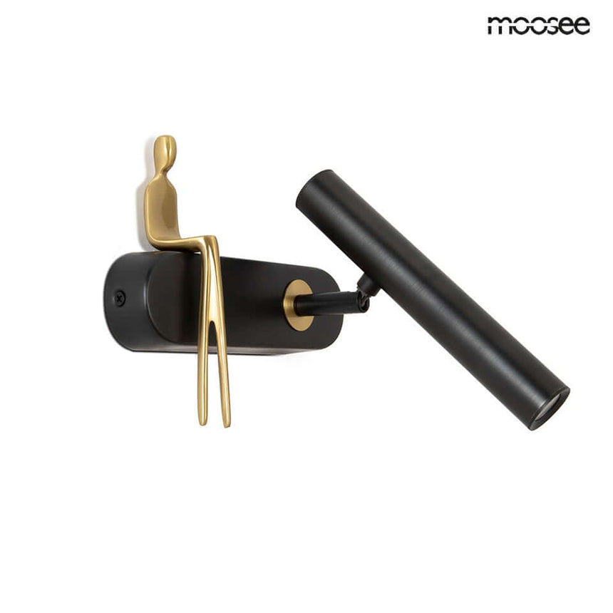 Boy Tube R fali lámpa fekete