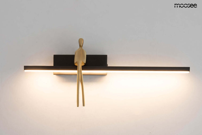 Lámpara de pared para niño negra