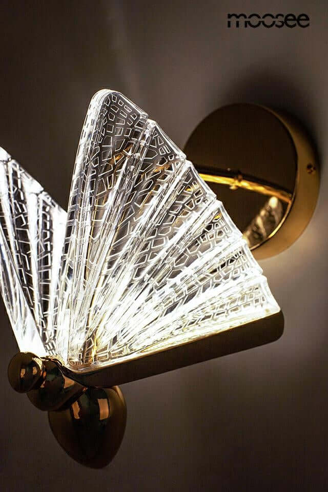 Butterfly M fali lámpa arany