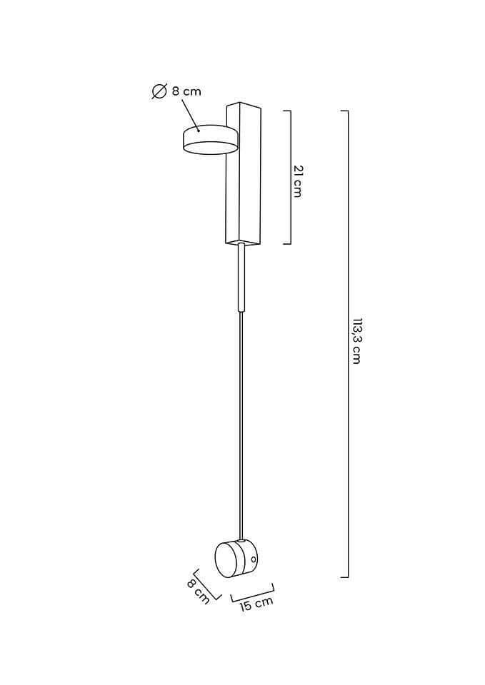 13. Clarid fali lámpa arany