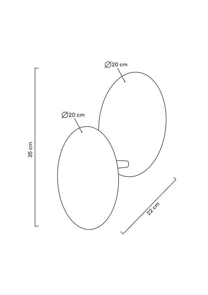 10. Eclise fali lámpa arany / fehér