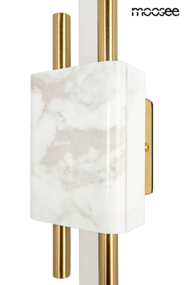 71. Lámpara de pared Evans blanco/dorado