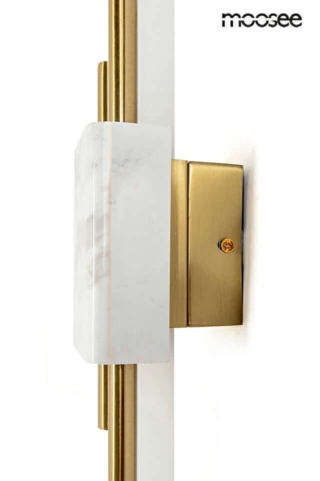 71. Lámpara de pared Evans blanco/dorado