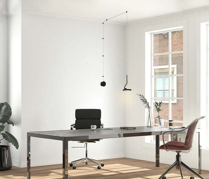 Flat fali lámpa fekete