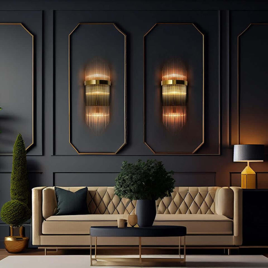 Florens L fali lámpa arany