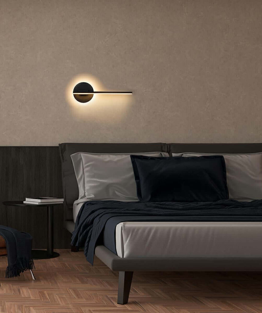 Horizon fali lámpa fekete