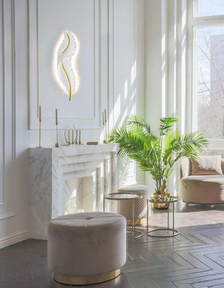 Ikar 60 fali lámpa fehér / arany