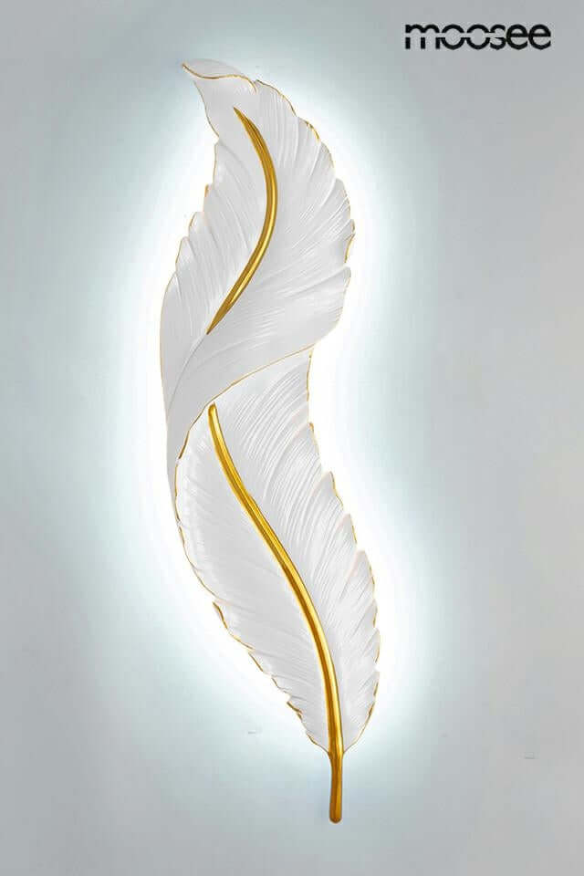 Ikar 80 fali lámpa fehér / arany