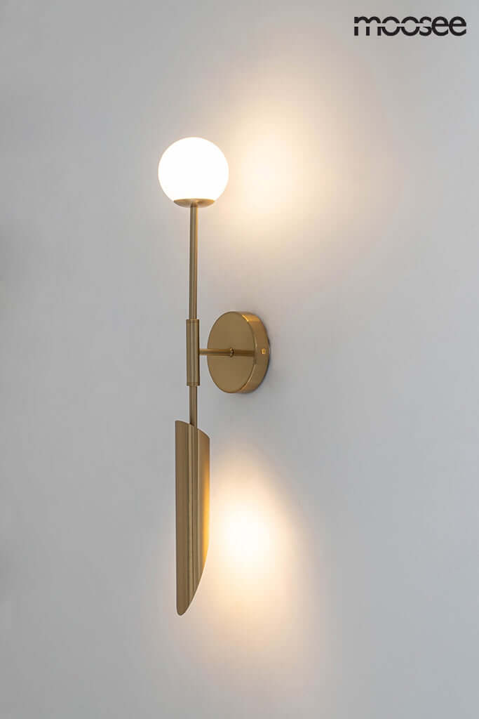 12. Lucca fali lámpa arany