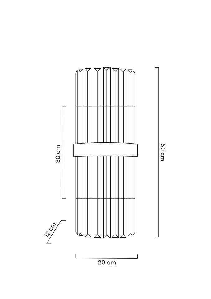 Milagro fali lámpa króm