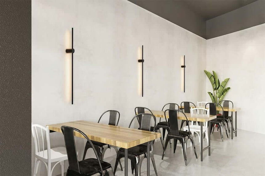 Lámpara de pared Ombre 100 negra