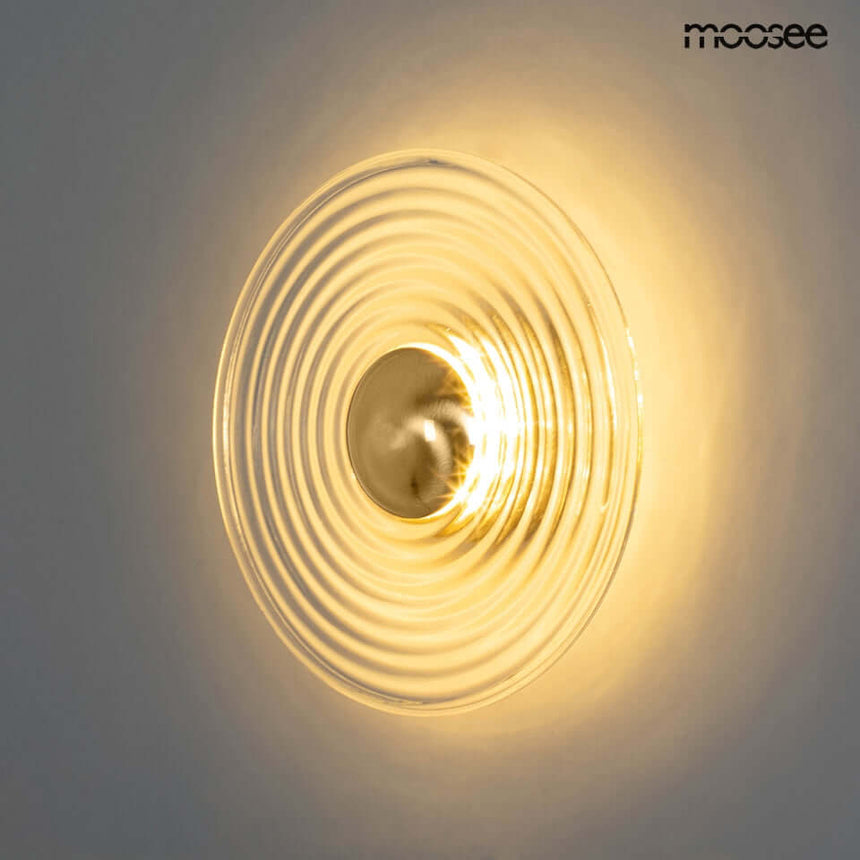 Onda fali lámpa arany