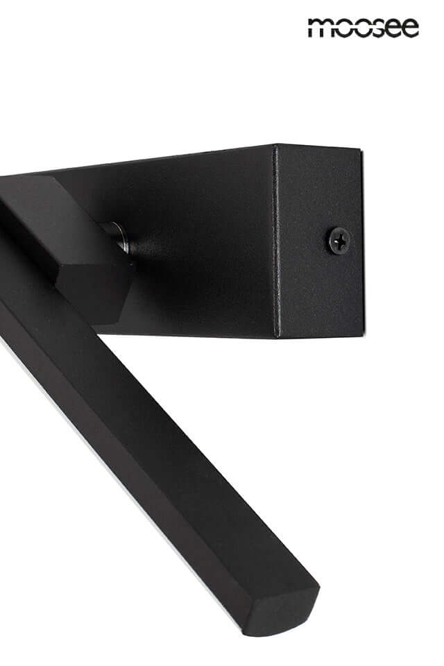 Lámpara de pared Rem negra