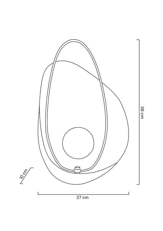 Lámpara de pared de roca