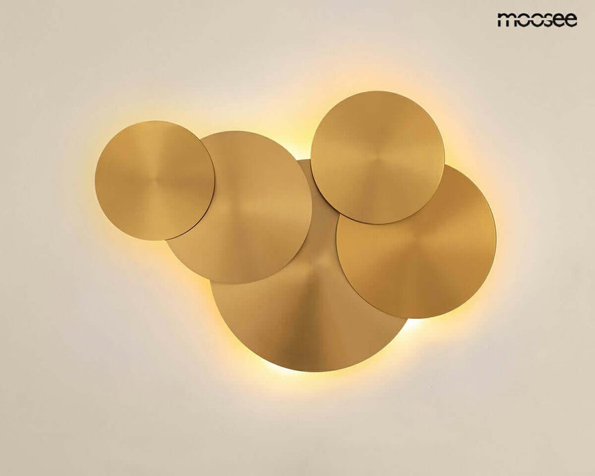 Scudo fali lámpa arany