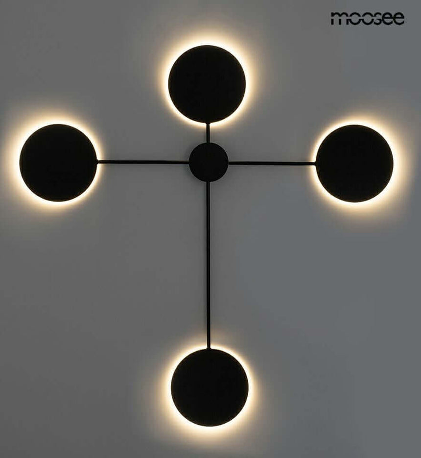 Lámpara de pared Shadow 4 negra