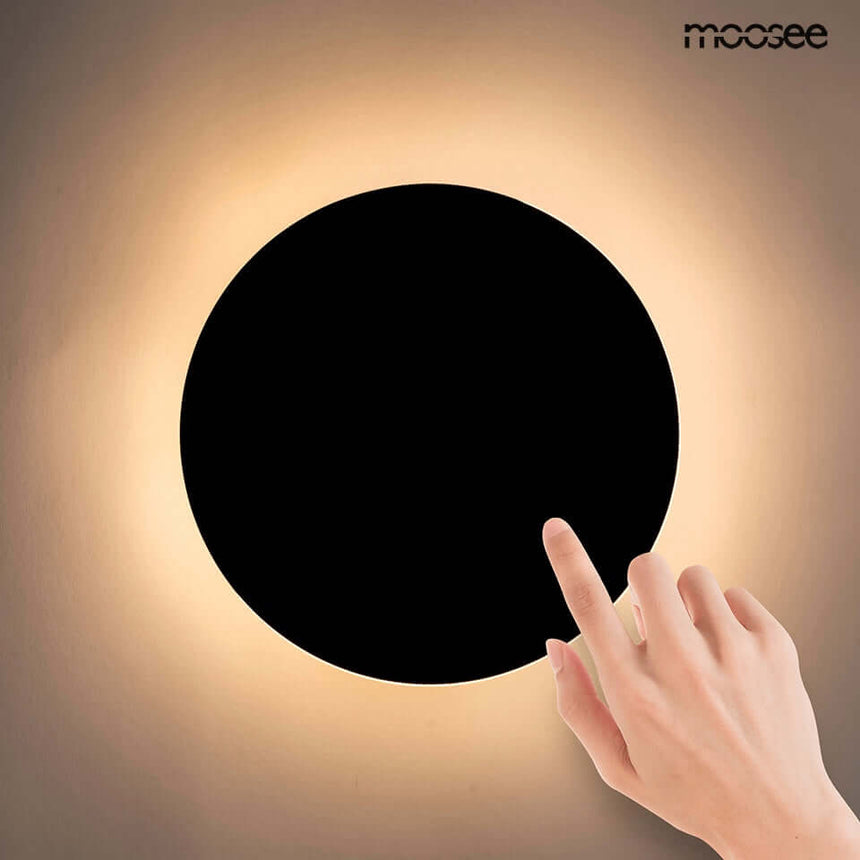 Lámpara de pared Shadow Sun 25 negra