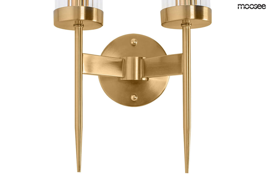 6. Lámpara de pared Torch Twin dorada