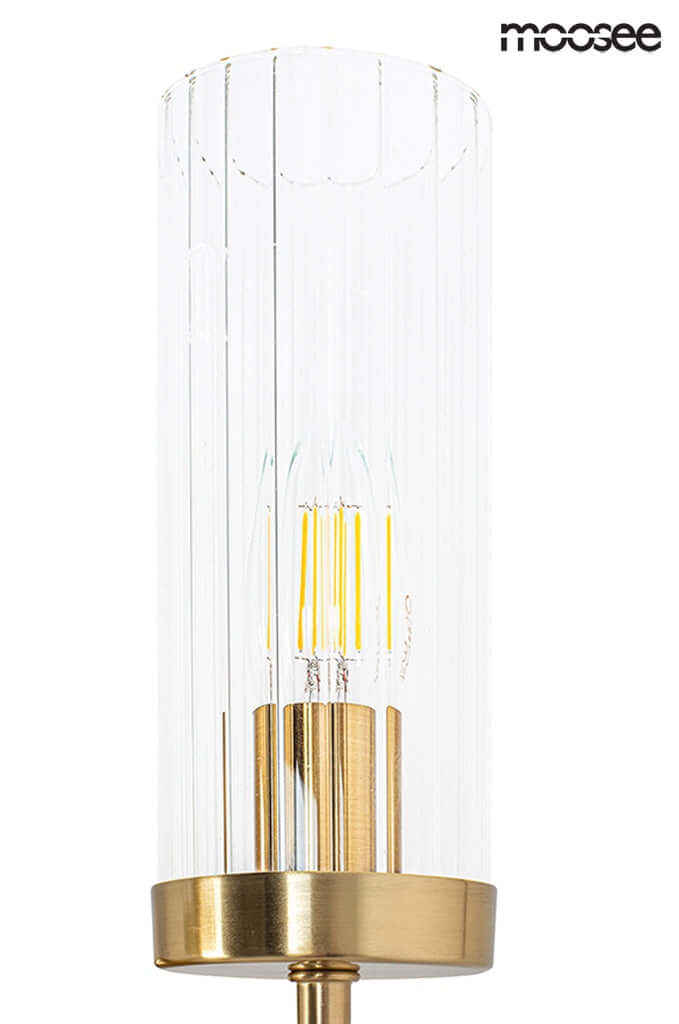 5. Lámpara de pared antorcha dorada