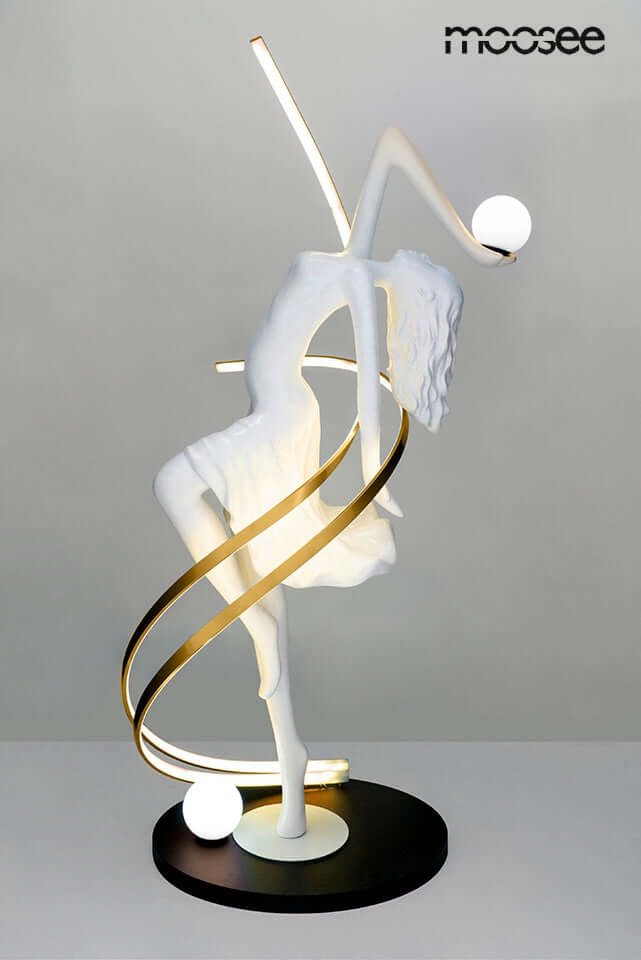 Lámpara de pie Dancing Queen blanca