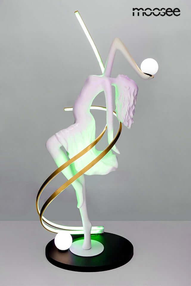 Lámpara de pie Dancing Queen blanca