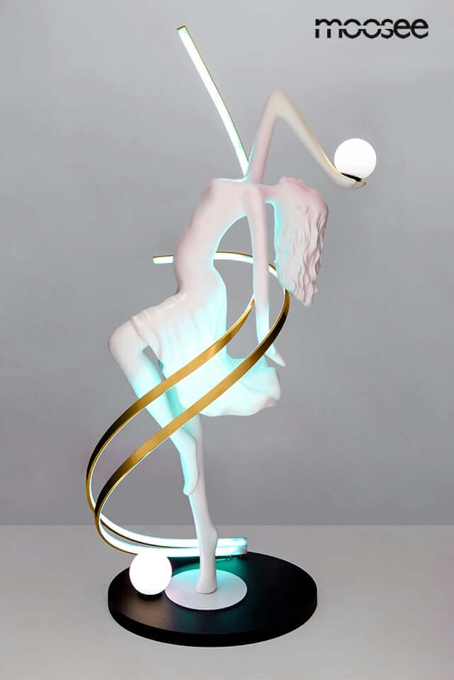 Lámpara de pie Dancing Queen blanca