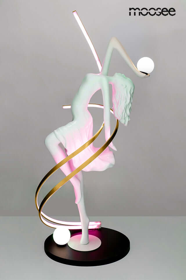 Lámpara de pie Dancing Queen blanca