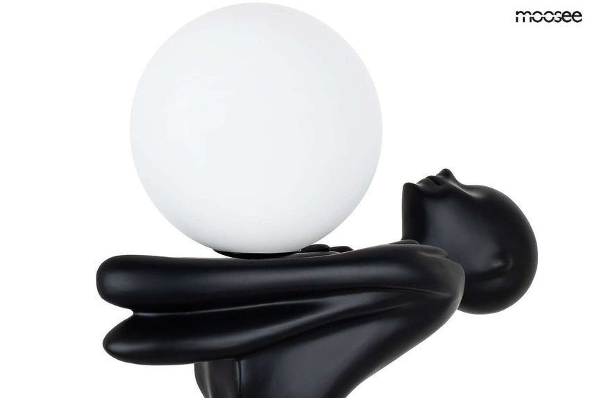 Lámpara de pie Human Moon – fibra de vidrio, vidrio