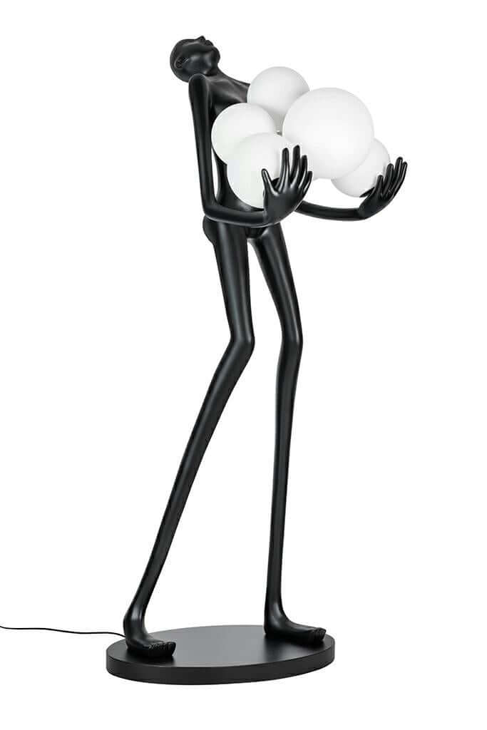 Lámpara de pie Human Premium – fibra de vidrio, vidrio