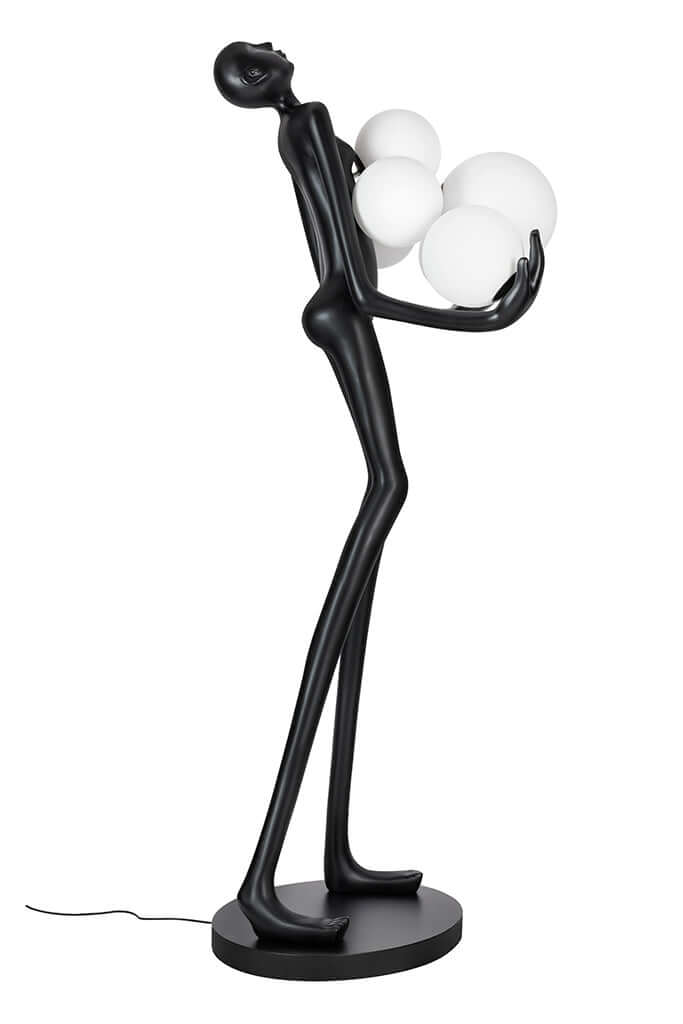 Lámpara de pie Human Premium – fibra de vidrio, vidrio