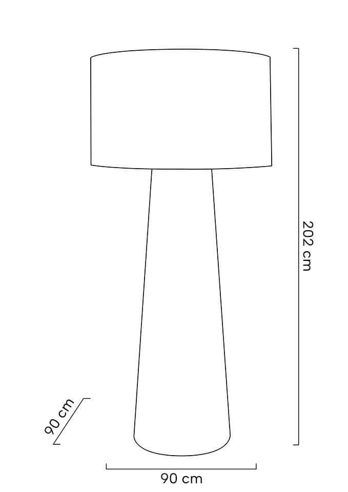 Lámpara de pie Kas 200