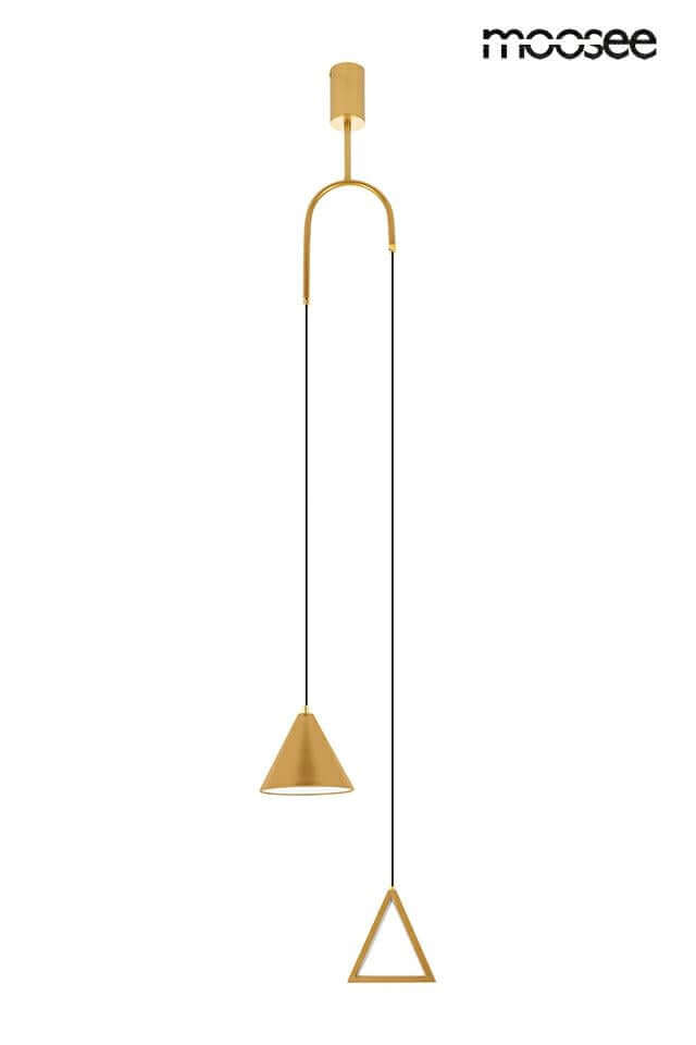 Lámpara colgante Acustica dorada