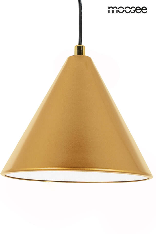 Lámpara colgante Acustica dorada