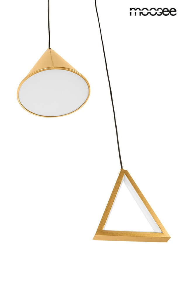 Lámpara colgante Acustica dorada