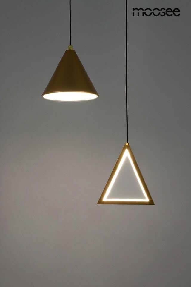 Lámpara colgante Acustica dorada