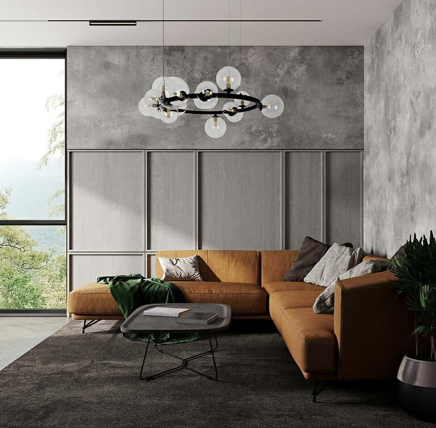 72. Lámpara colgante Alure 85 negra