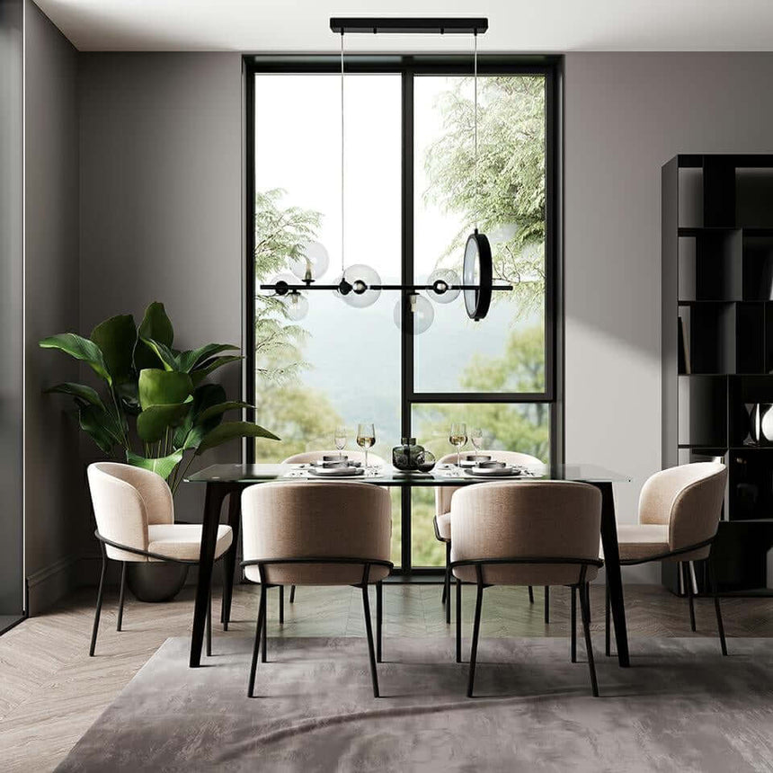 74. Lámpara colgante Alure Line 90 negra