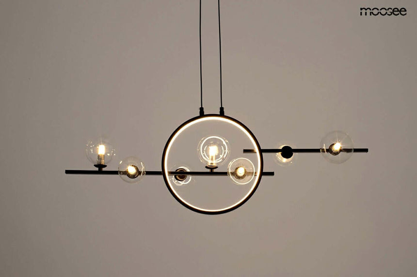 Lámpara colgante Alure Line Twin 90 negra