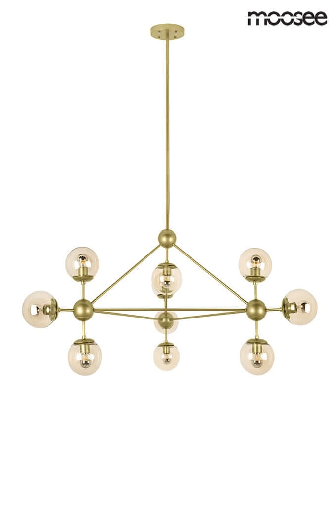 46. Astrifero 10 függőlámpa arany / borostyán