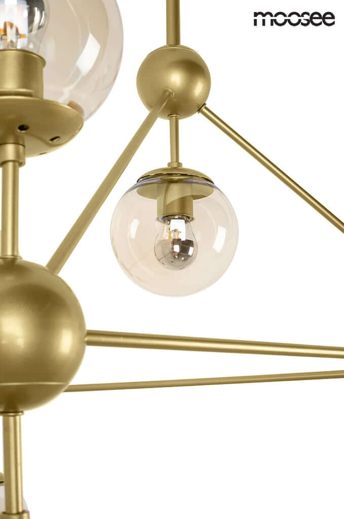 46. Astrifero 10 függőlámpa arany / borostyán