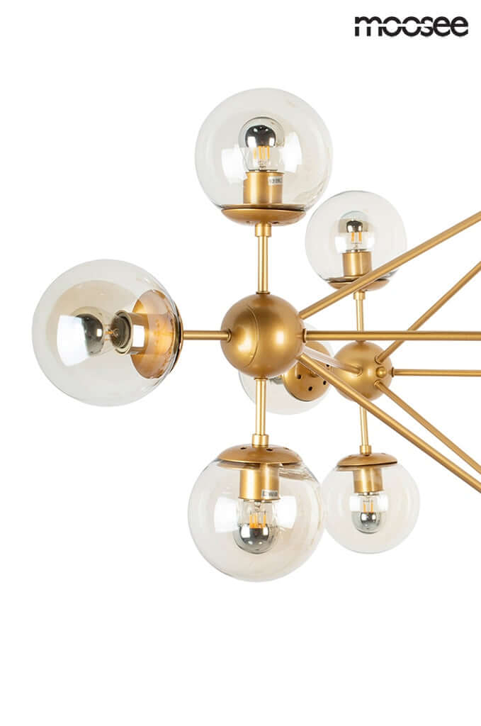 47. Astrifero 15 függőlámpa arany / borostyán