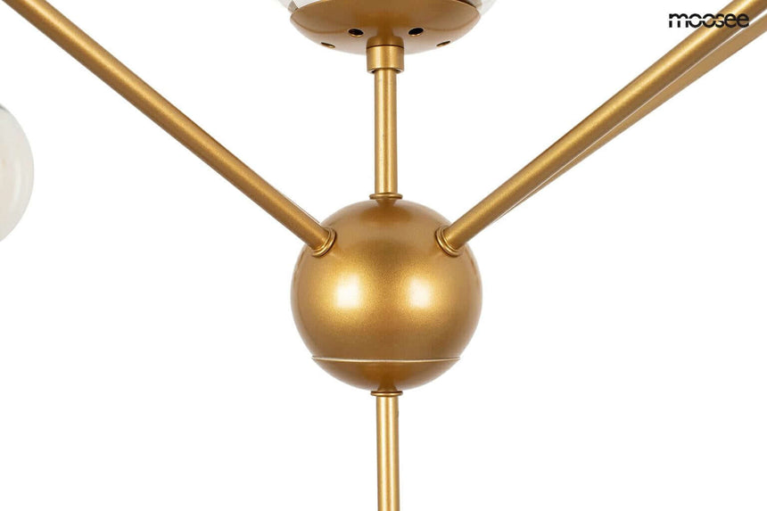 47. Astrifero 15 függőlámpa arany / borostyán