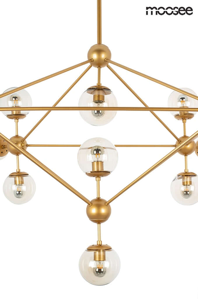 47. Astrifero 15 függőlámpa arany / borostyán