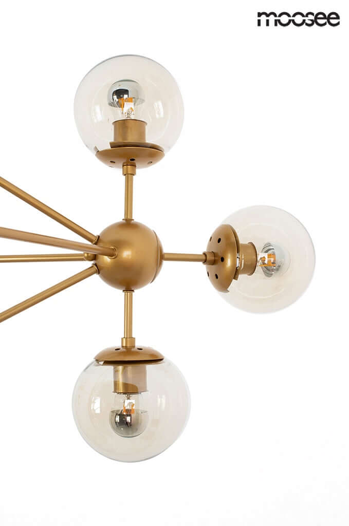 47. Astrifero 15 függőlámpa arany / borostyán