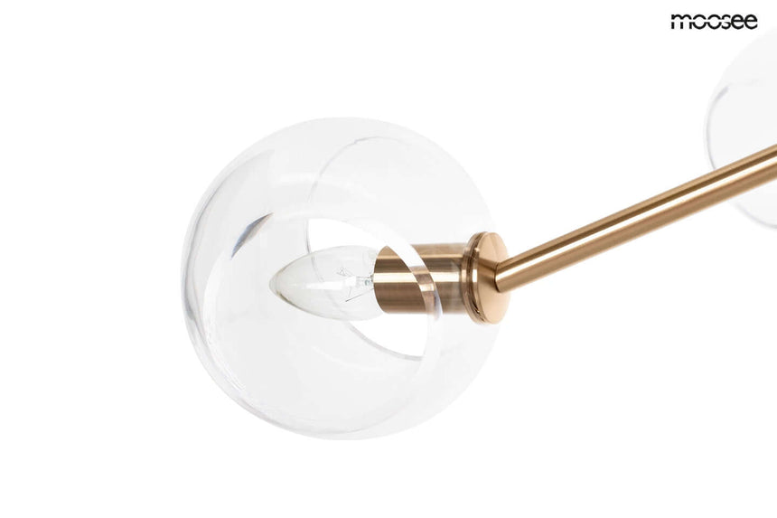 Lámpara colgante Aura 6 dorada