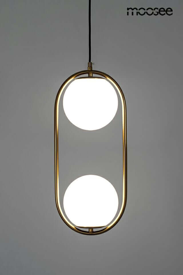 Lámpara colgante Aurelia Twin dorada