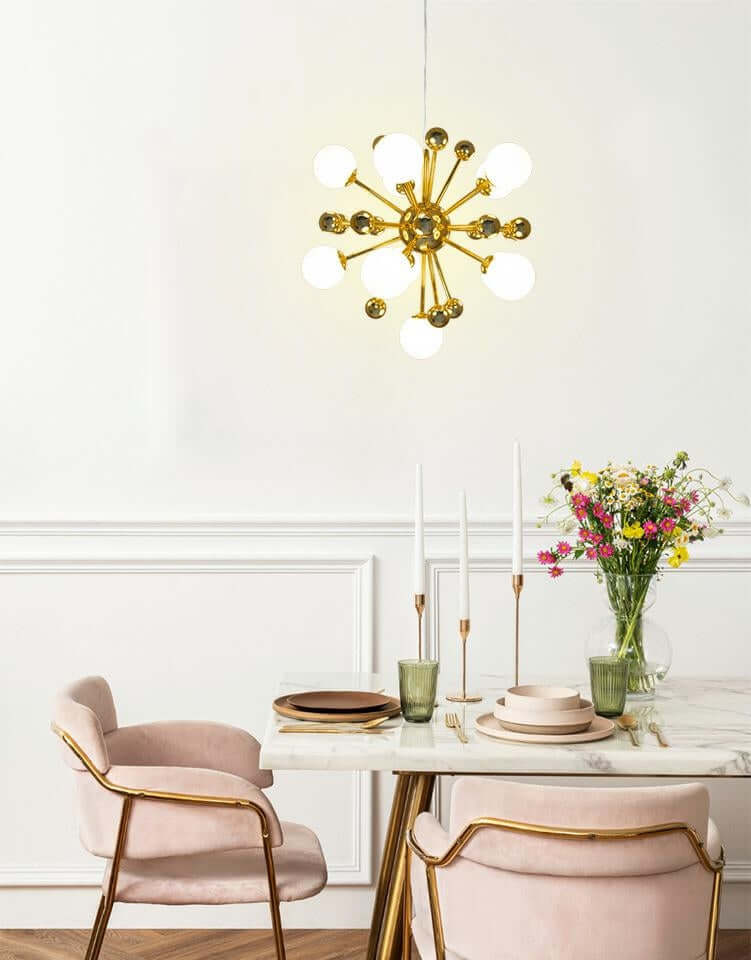 Lámpara colgante Aurelia dorada