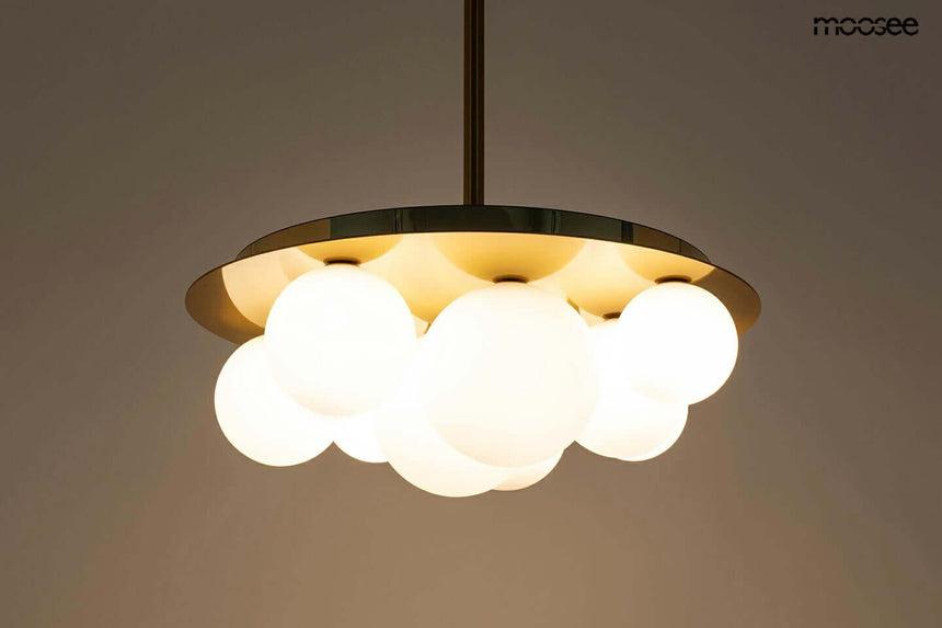 Lámpara colgante Bacardi dorada