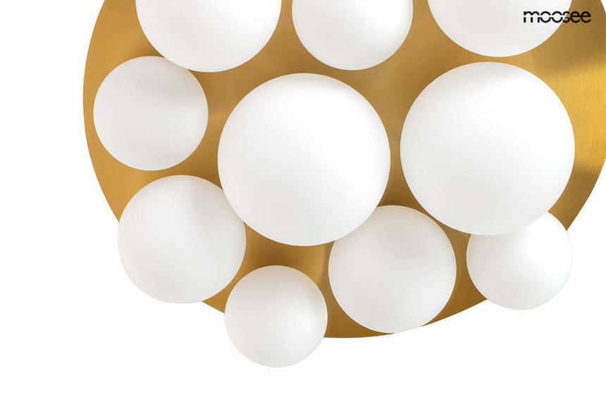 Lámpara colgante Bacardi dorada